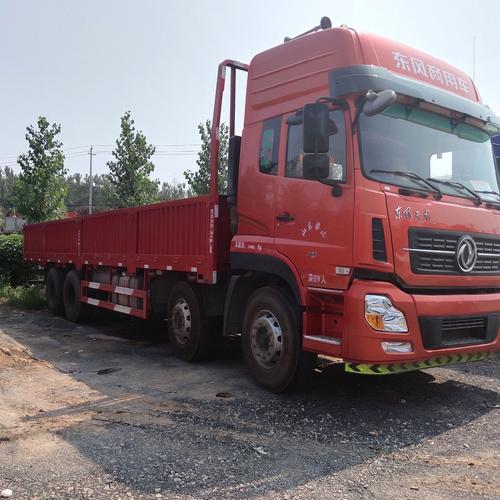 6米高栏大货车 九米六平板单车 真车