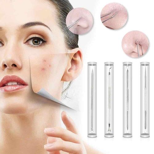 stainless steel acne comedo pimple extractor remover needle