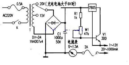 简易12v充电器电路图(四)