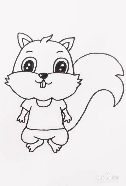 松鼠怎么画好看