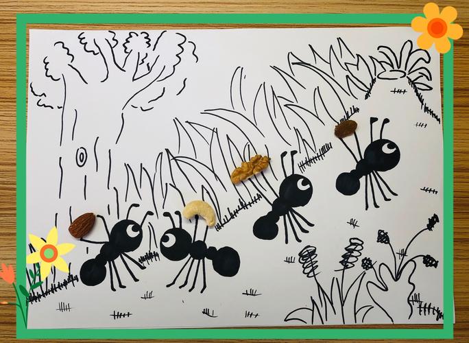 【千里马大地幼儿园】美术活动—《可爱的小蚂蚁》