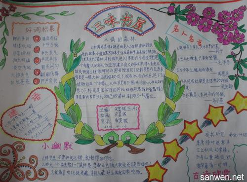 有关于读书月主题手抄报的资料图片