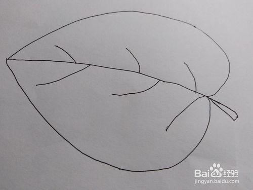 教你怎样画一片树叶209