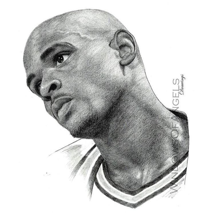 20世纪nba球星素描 乔丹大神领衔