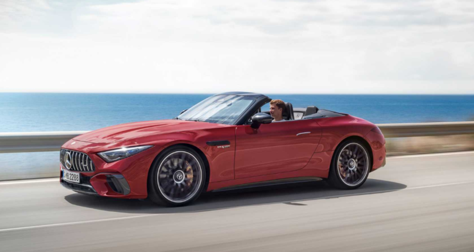 奔驰v8的末代产物amggt的替代者全新奔驰sl官图发布