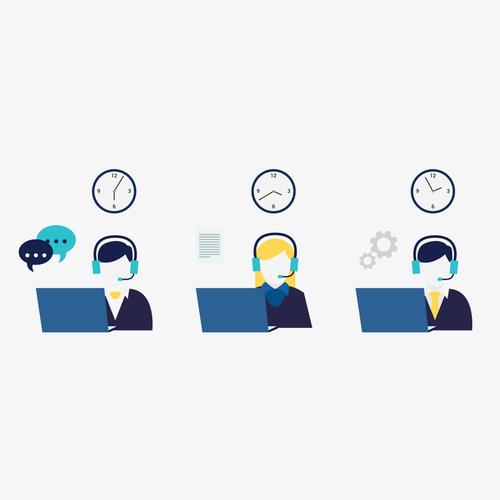 在线咨询多色图标免抠素材免费下载_觅元素51yuansu.com