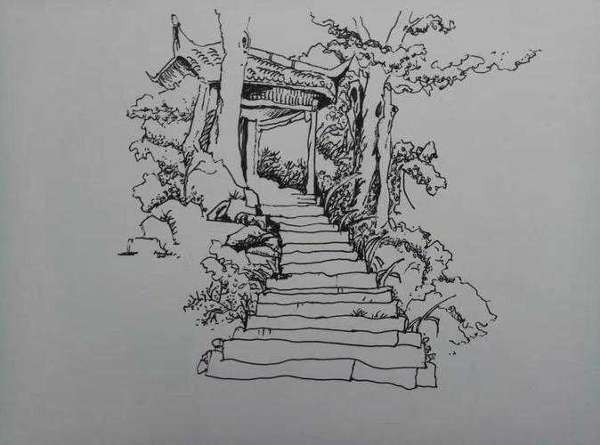 李凯书画工作室阿雷创作-景物速写篇