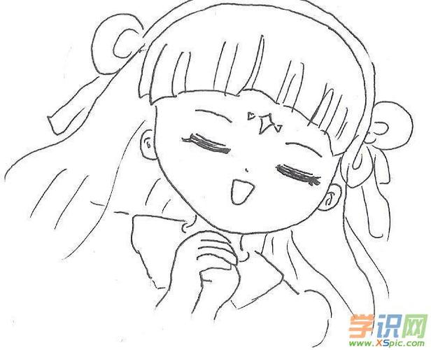 可爱女孩简笔画大全 卡通可爱女孩简笔画 小女孩简笔画图片大全