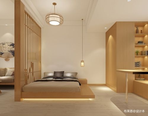 一居56平米装修案例_效果图 - 日式风格公寓 - 设计本