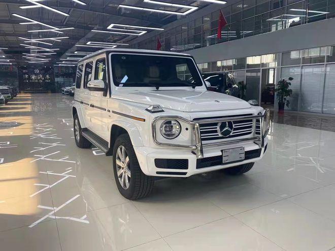 进口美规奔驰g550白色现车实拍裸车价格