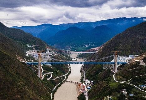 丽香铁路金沙江特大桥