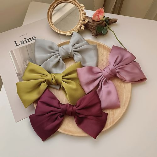 日系少女~红色大蝴蝶结发夹ins网红jk夹子头饰超大顶夹发卡发饰