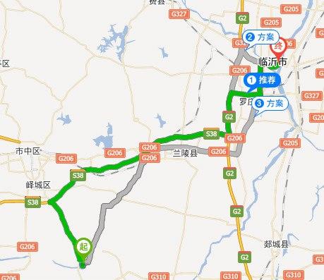 午饭过后,我们出发去站——临沂 路线:234省道