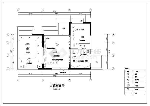 整套住宅室内吊顶设计装修cad平面设计施工图