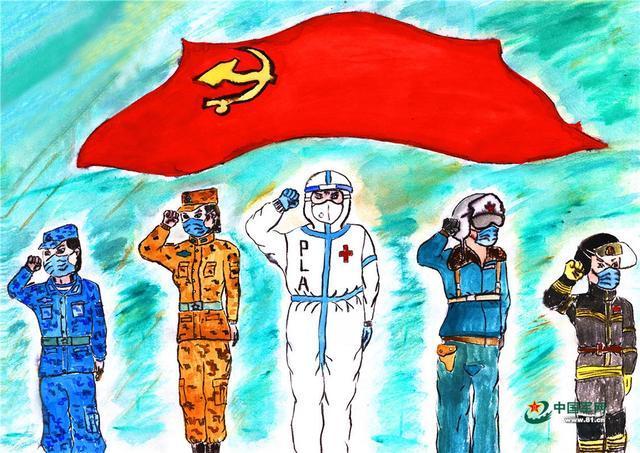 漫画"疫"瞬间丨致敬抗击疫情一线的军人身影