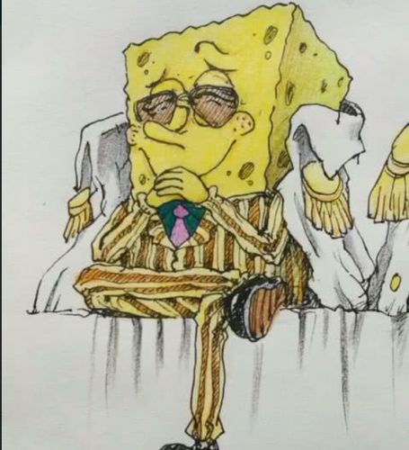 海绵宝宝黄猿简笔画