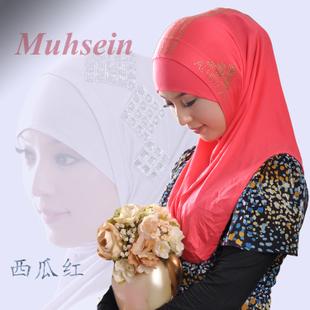 穆斯林纱巾穆斯林时尚头巾 回族方便盖头 两件套 muslim 新品上架