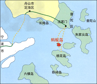 材料一:费者对普陀山旅游资源的偏好材料二:下图为舟山市普陀区蚂蚁岛