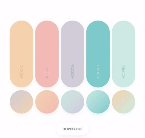 颜67色搭配 | 舒适配色参考_马克