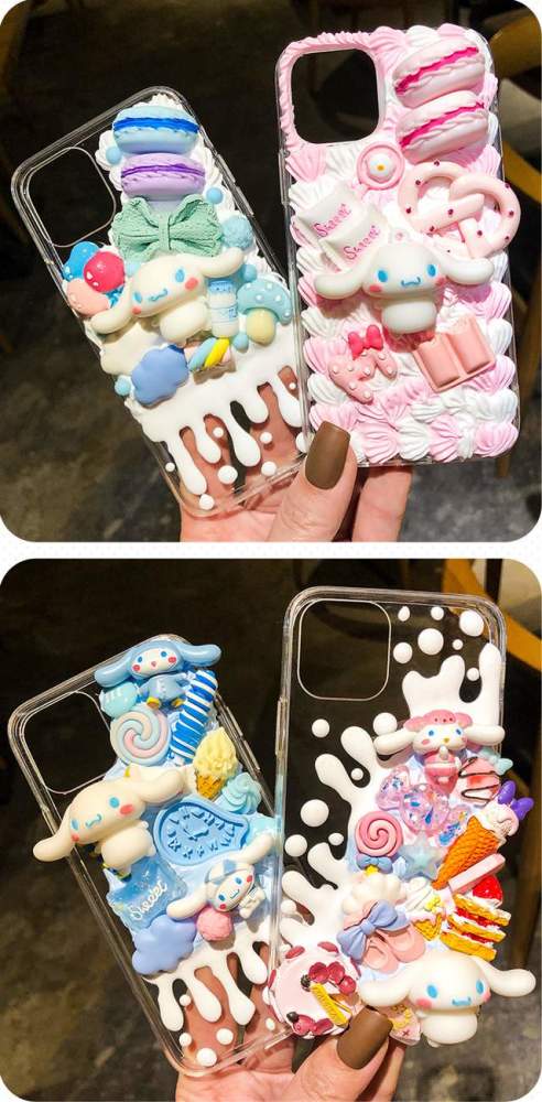 diy奶油胶手机壳丨治愈系来袭,炸裂你的少女心!