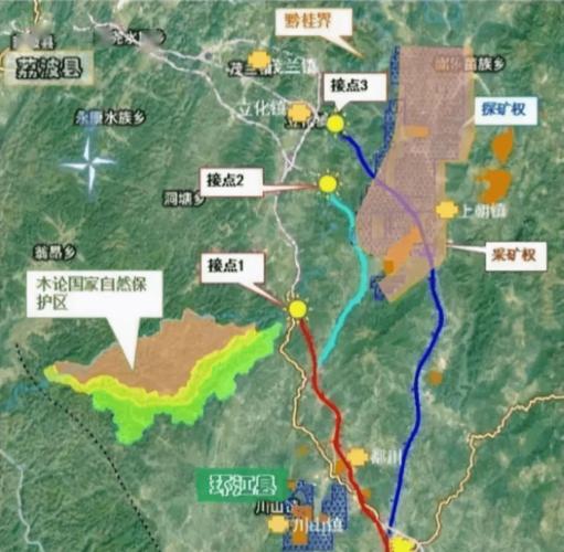 g78 汕昆高速相接,向北经河池市环江毛南族自治县的县城以西,水源镇