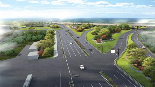 金东入城口改造工程全面启动