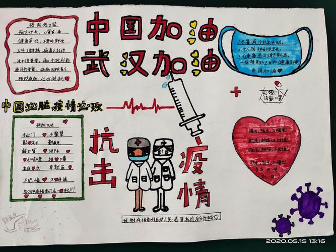 【花溪中学】"新冠防控知识"主题手抄报优秀作品展