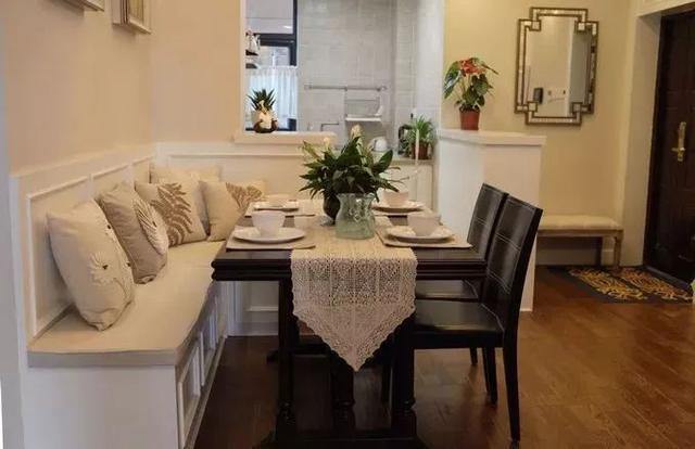 四,卡座还可以做成这样,配上圆桌.