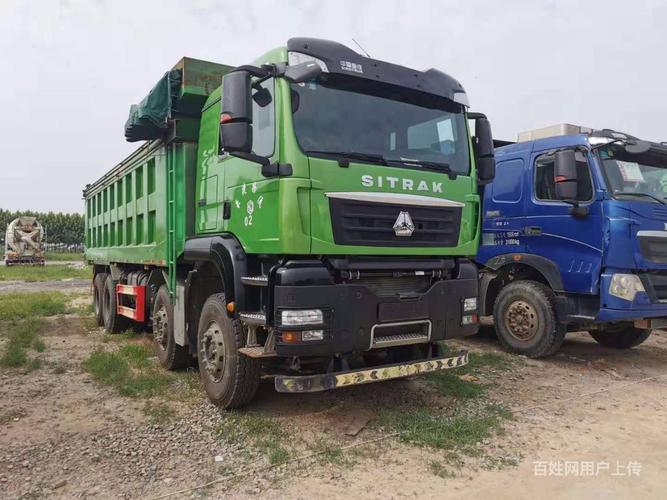 二手重汽汕德卡自卸车 7.2米大方箱 前四后八