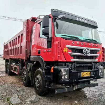 新款红岩杰狮430马力前四后八自卸车国五车四桥可按揭提档