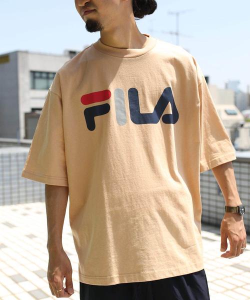 热卖【现货】fila x freak"s storeweb联名限定正面大标宽松短袖t恤