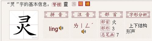 灵字有多少笔画