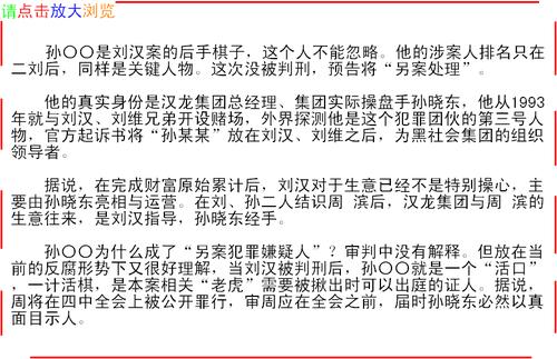 刘汉案中的孙某某到底是谁