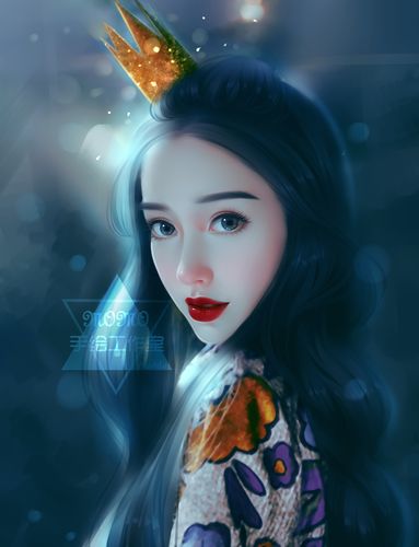 angelababy 杨颖 照片转手绘 头像 油画风 人物 唯美
