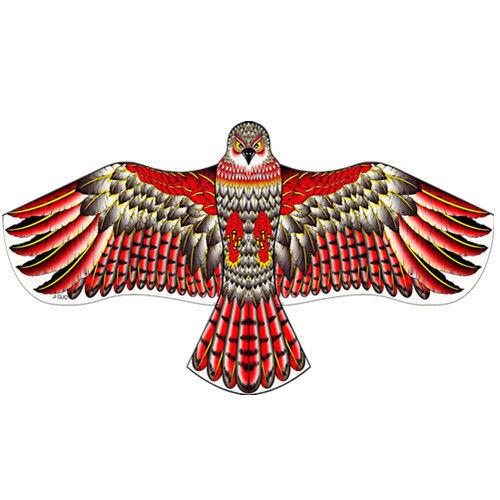 吓鸟老鹰风筝1.2米格子布批发前撑杆新款儿童包邮潍坊