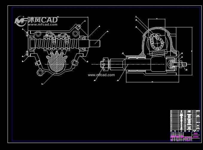 汽车机械转向机构设计 - 其它机械类 - 沐风图纸