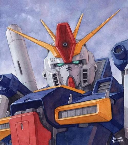 第三张是飞翼高达,最有特点的是它背包上的类似天使的翅膀.