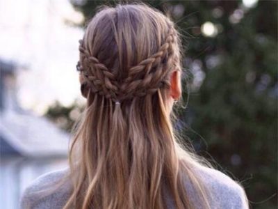 紫色长发编发效果图 浪漫唯美波西米亚编发-长发发型-发型站_最新流行