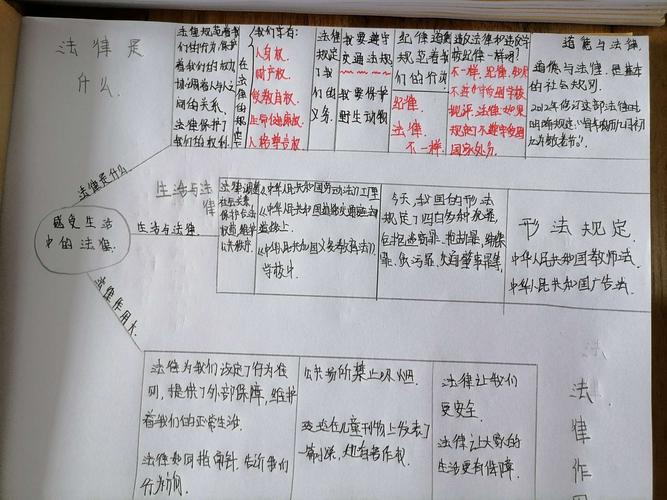 让思维可视化～～六年级一班道法学科思维导图作业展