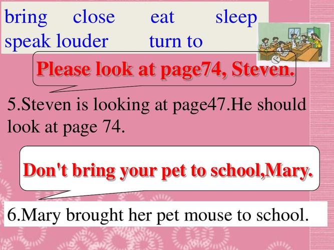 mary brought her pet mouse to school.