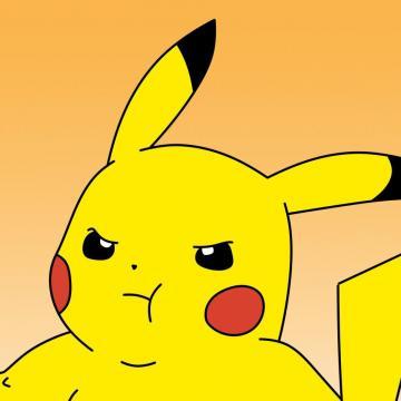 黄色皮卡丘系列可爱手绘头像,卡通头像图片-回车桌面