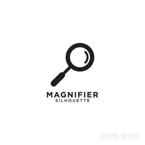 放大镜图形设计模板向量示例