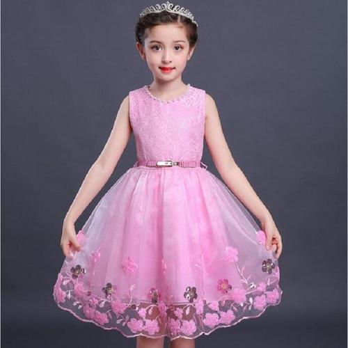 夏款韩版中大童刺绣洋气公主裙4-15岁六一儿童表演服裙子小孩连衣裙