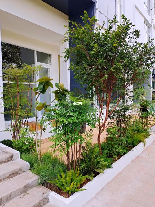 服装公司门口绿化_绿植_我爱绿植_家居家装_装修