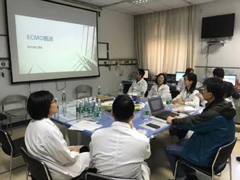 北京积水潭医院呼吸与危重症医学科组织全院多科室ecmo培训