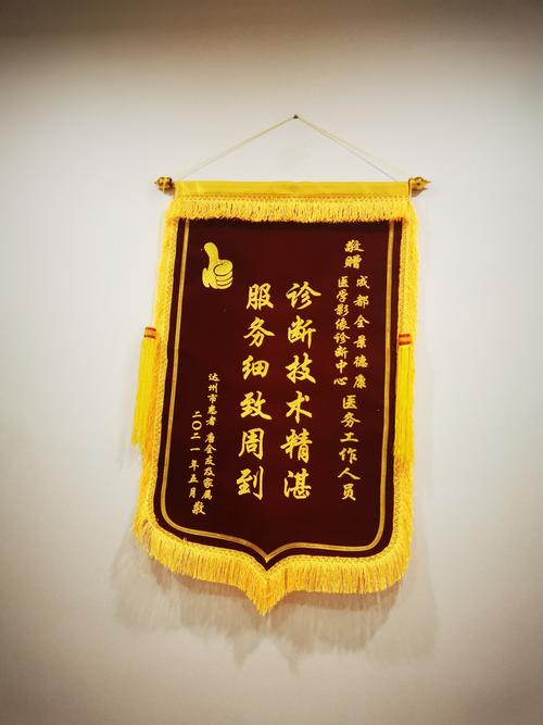 成都全景医学:一面锦旗,一份肯定