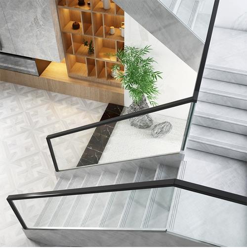 无框玻璃扶手轨道地槽护栏卡槽栏杆阳台楼梯楼梯扶手