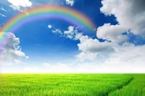 为什么雨后天上挂着彩虹贺卡 雨后彩虹贺卡