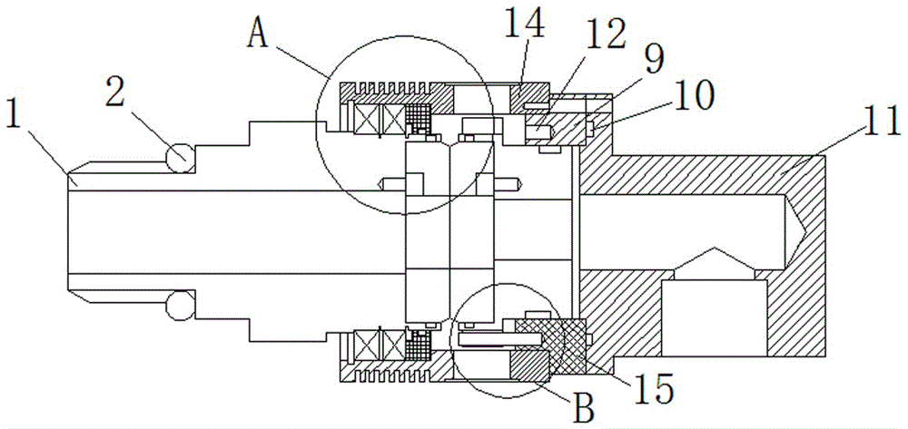 一种加工中心主轴中心出水旋转接头的制作方法
