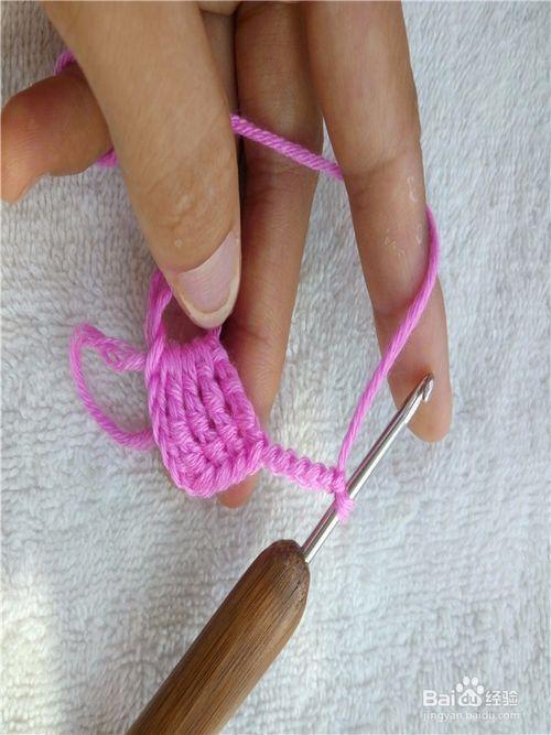 钩针蝴蝶结的钩法
